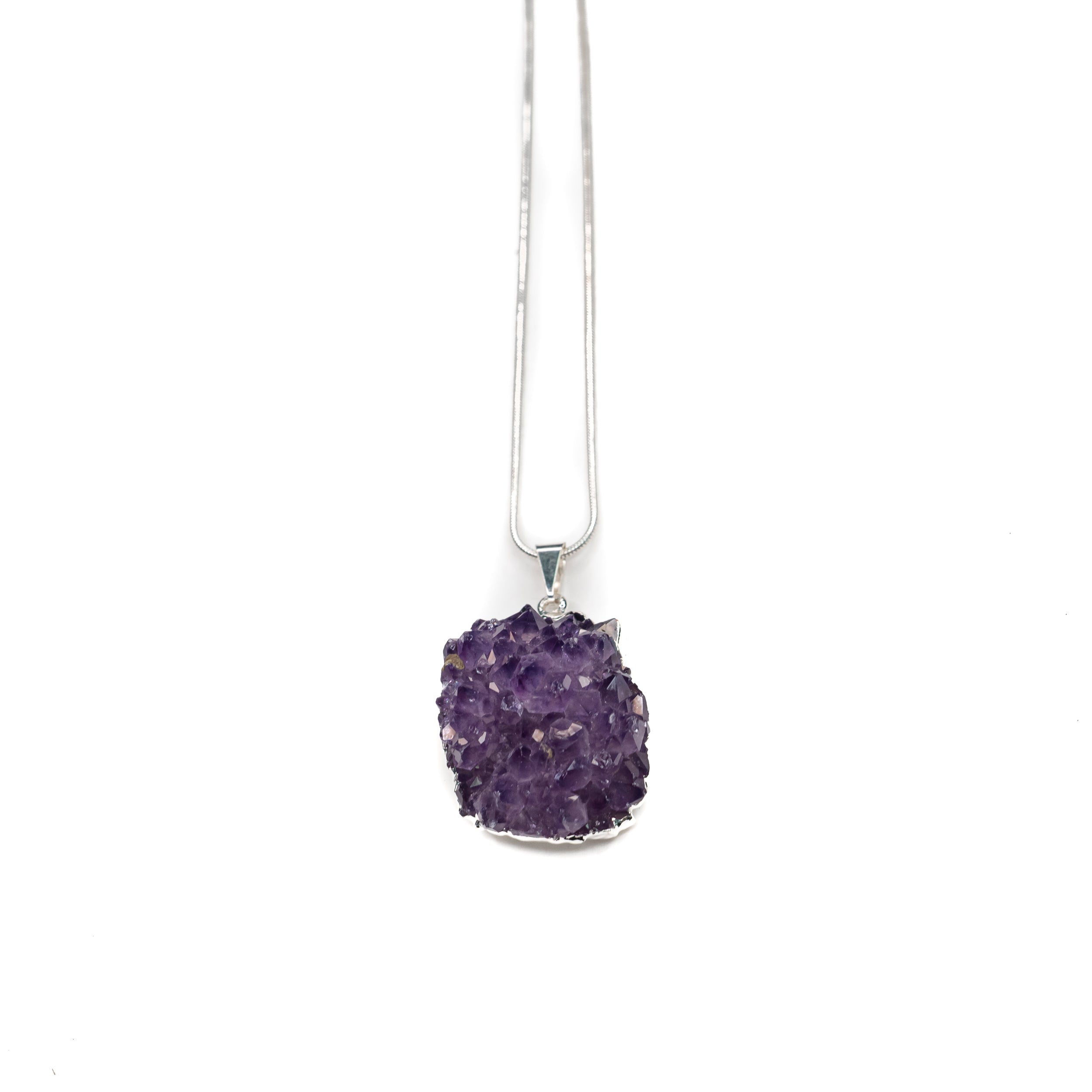 Necklace - Amethyst Cluster $40 - Happy Soul Online